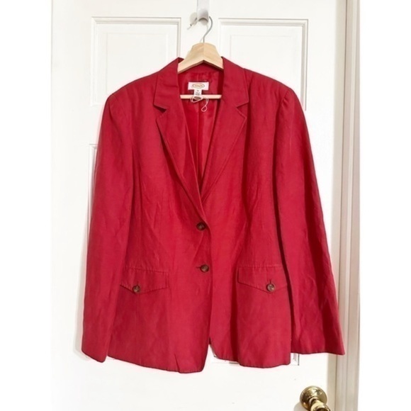 Talbots Jackets & Blazers - Talbots Silk and Linen Blend Blazer NWOT Sz 16